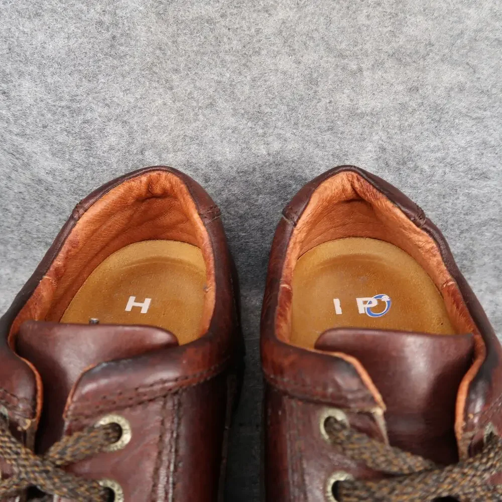 Hush Puppies Shoes Mens 10.5 EW Derby Oxford Leather Dress Work Lug Sole Brown